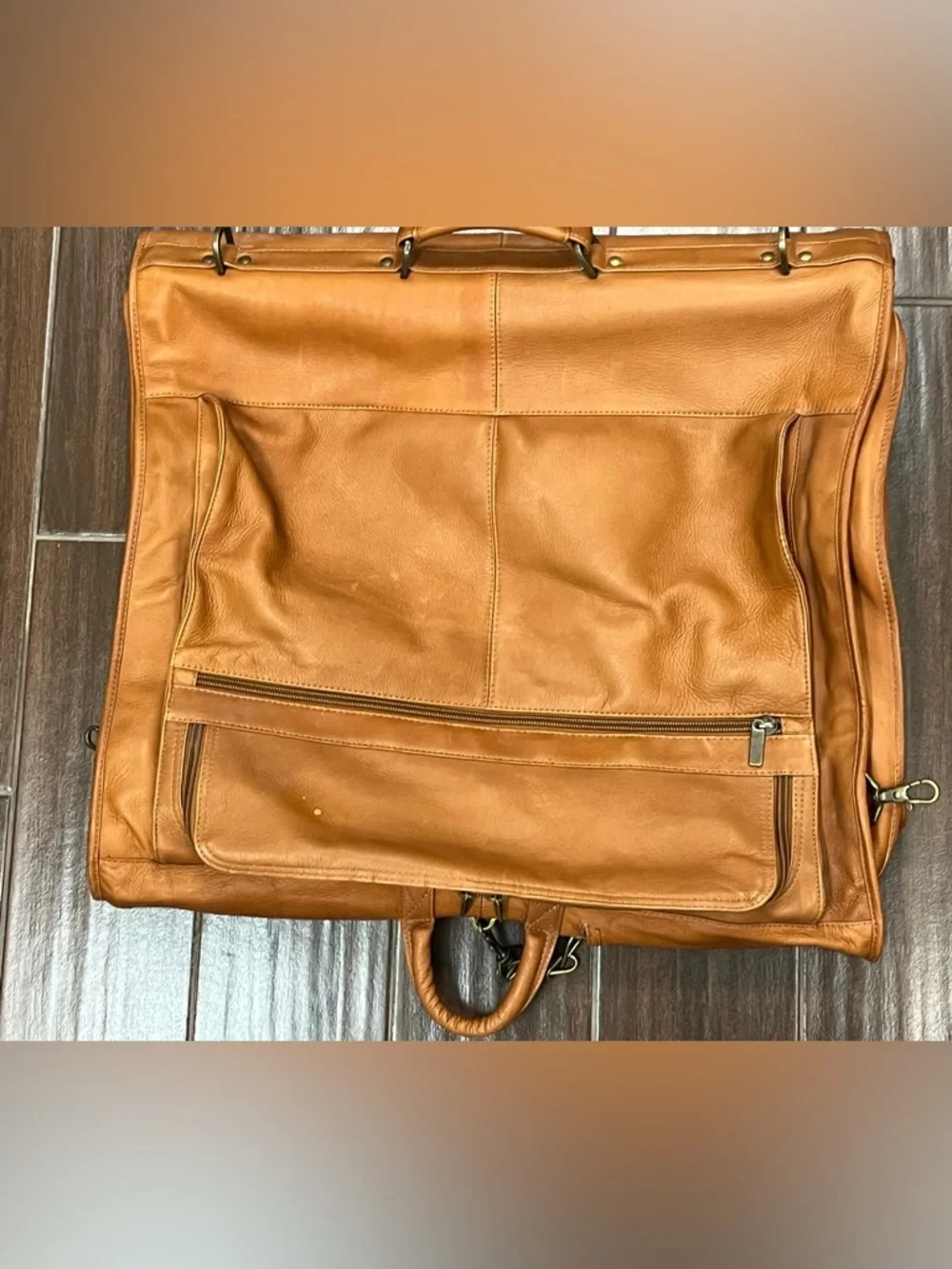 Links Kings Leather Garment Bag